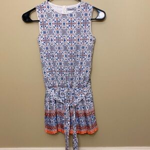 Mayoral Girls elastic waist romper. Size 9